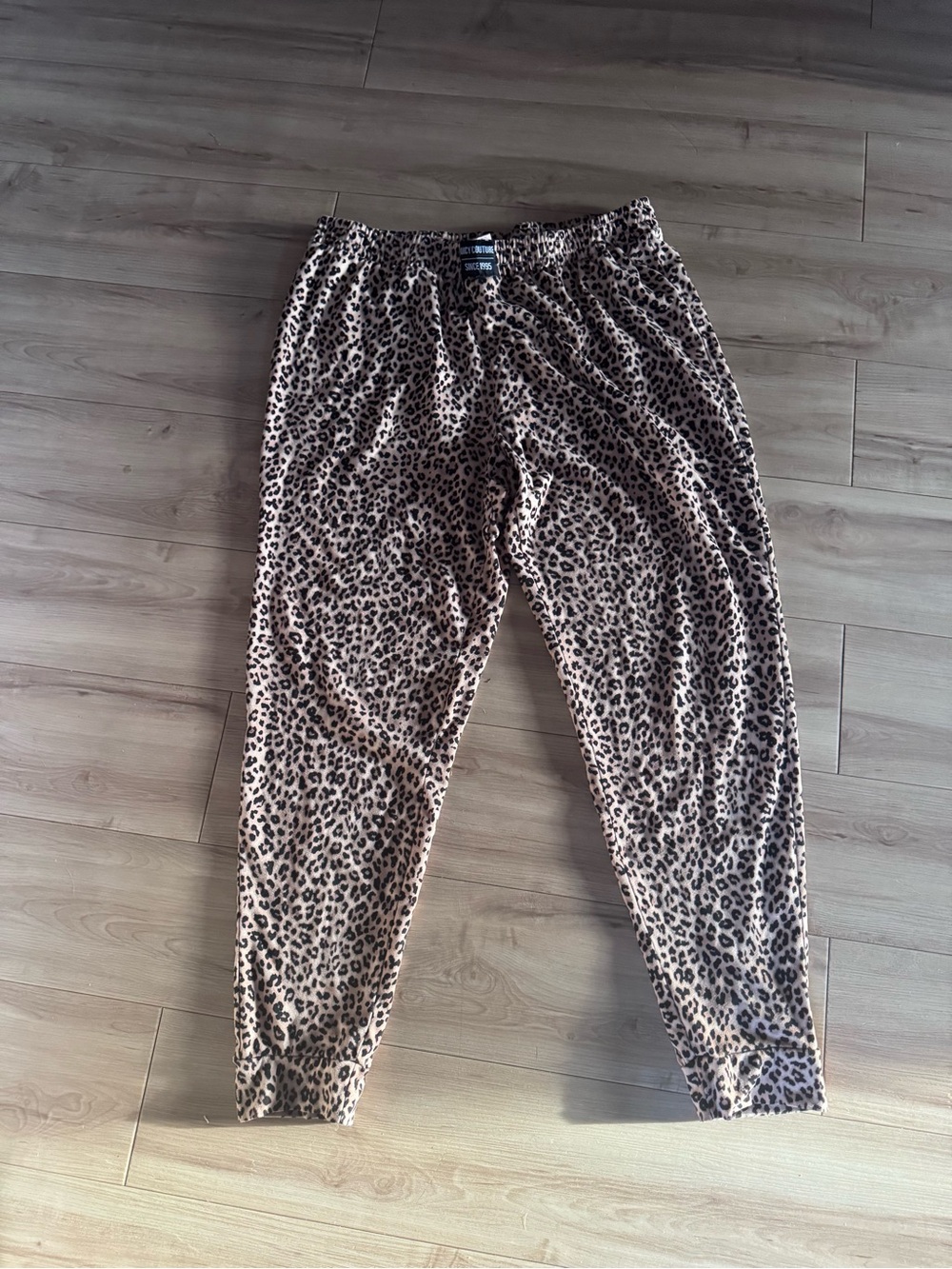 Juicy Couture Leopard Print PJ pants - Tan & Black